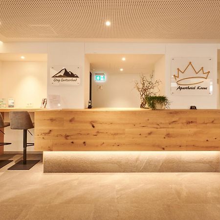 Aparthotel Krone - Self Check-In Unterseen エクステリア 写真