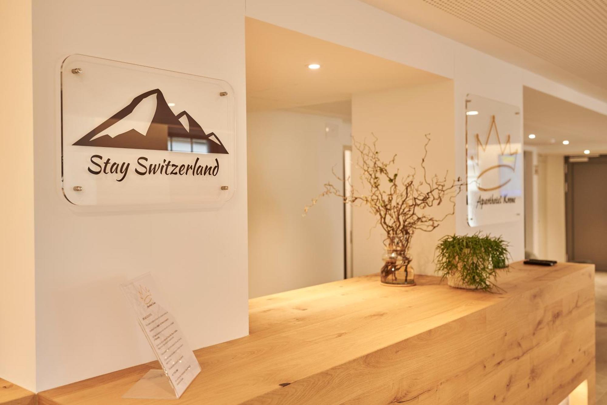 Aparthotel Krone - Self Check-In Unterseen エクステリア 写真